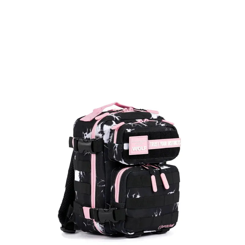 9L Backpack Mini Black Lightning Knockout Pink