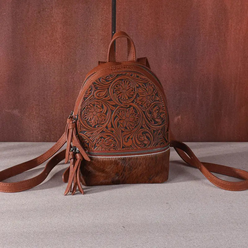 Trinity Ranch Hair-On Cowhide Collection Mini Backpack