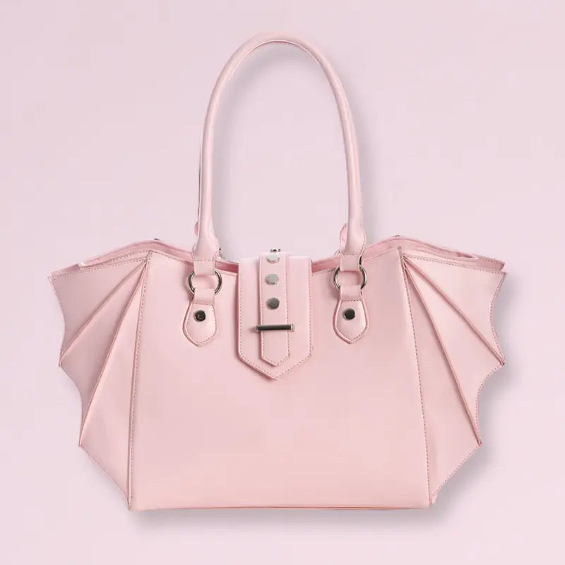 Pink Bat Wing Convertible Shoulder Bag