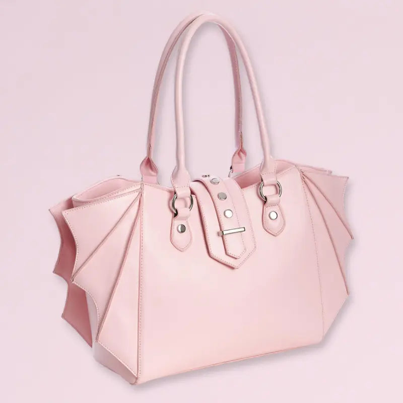 Pink Bat Wing Convertible Shoulder Bag